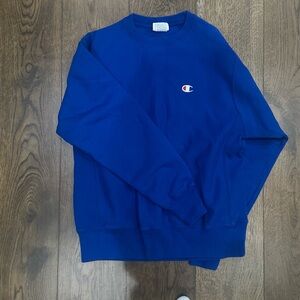 Champion Blue Reverse Weave Sweatshirt size medium